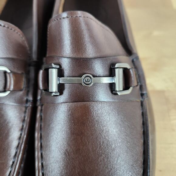 Peter Millar Crown Leather Bit Loafer Shoes Mens 8.5 Brown Hyperlight Slip On main image 13